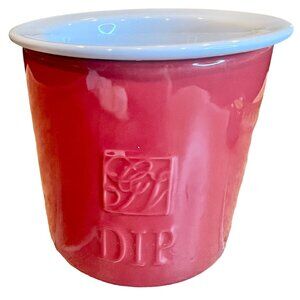 Gourmet Du Village Dip Chiller Bistro Collection Trempette 2 Piece Red White